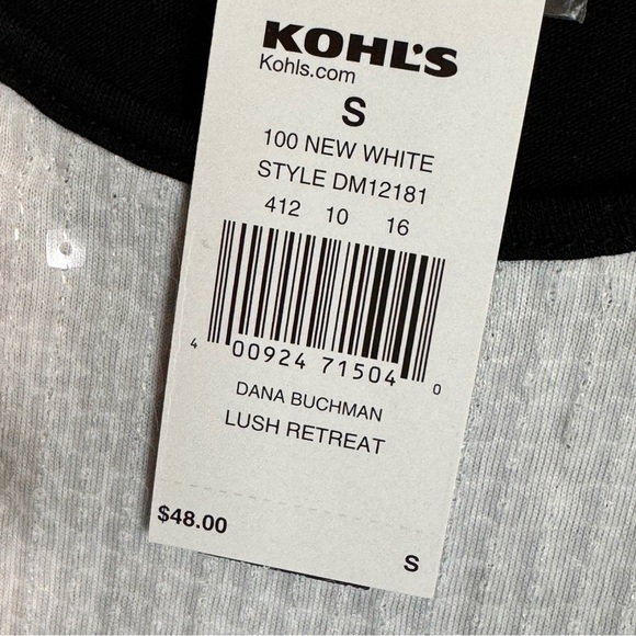 LAST CALL FINAL PRICE GREAT DEAL NEW Dana Buchman Lush retreat sequin tank small - Picture 6 of 6